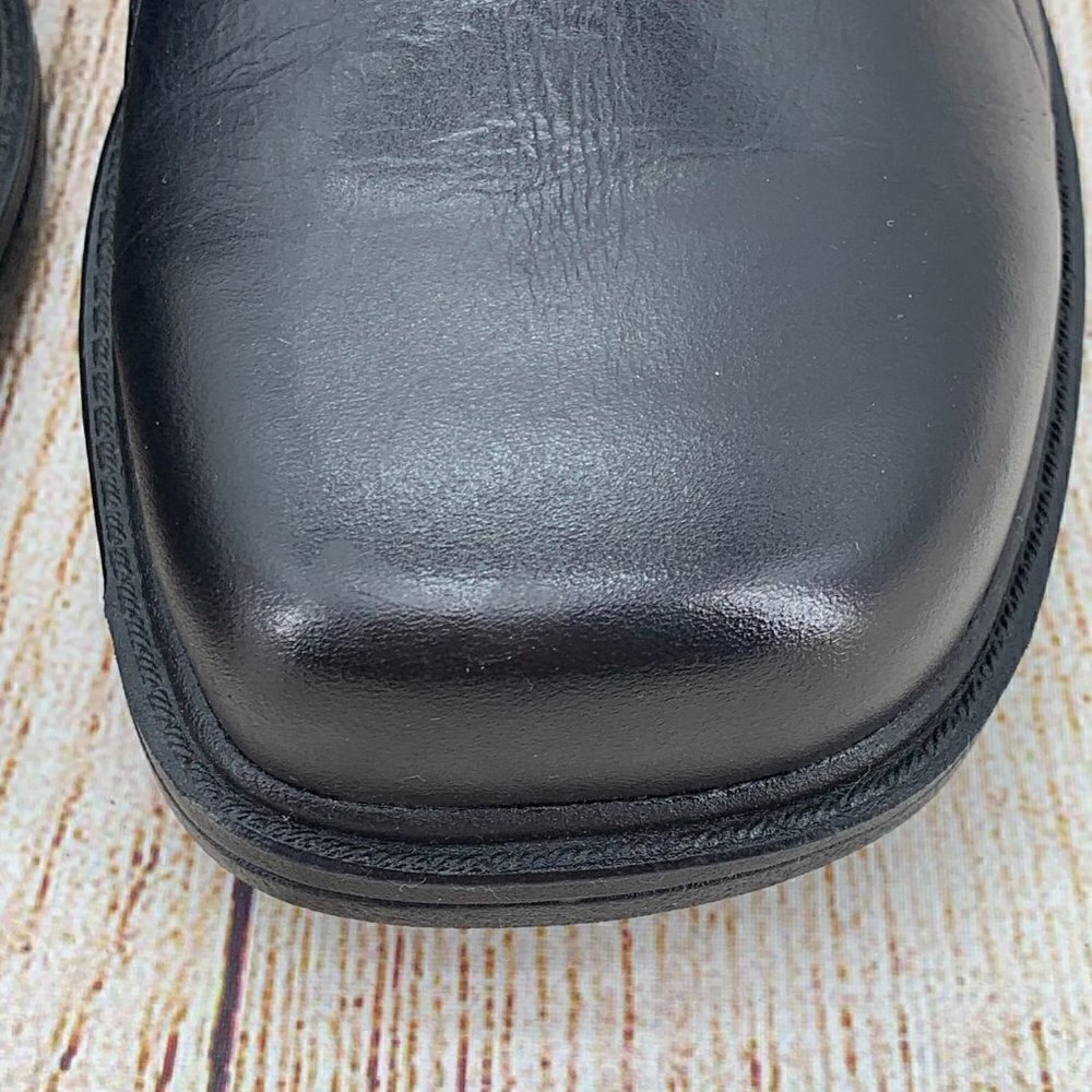 Sperry Top Sider Black Leather Slip On Loafers - Picture 9 of 12